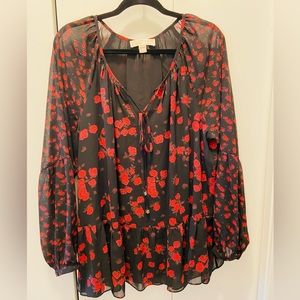Michael Kors long sleeved blouse